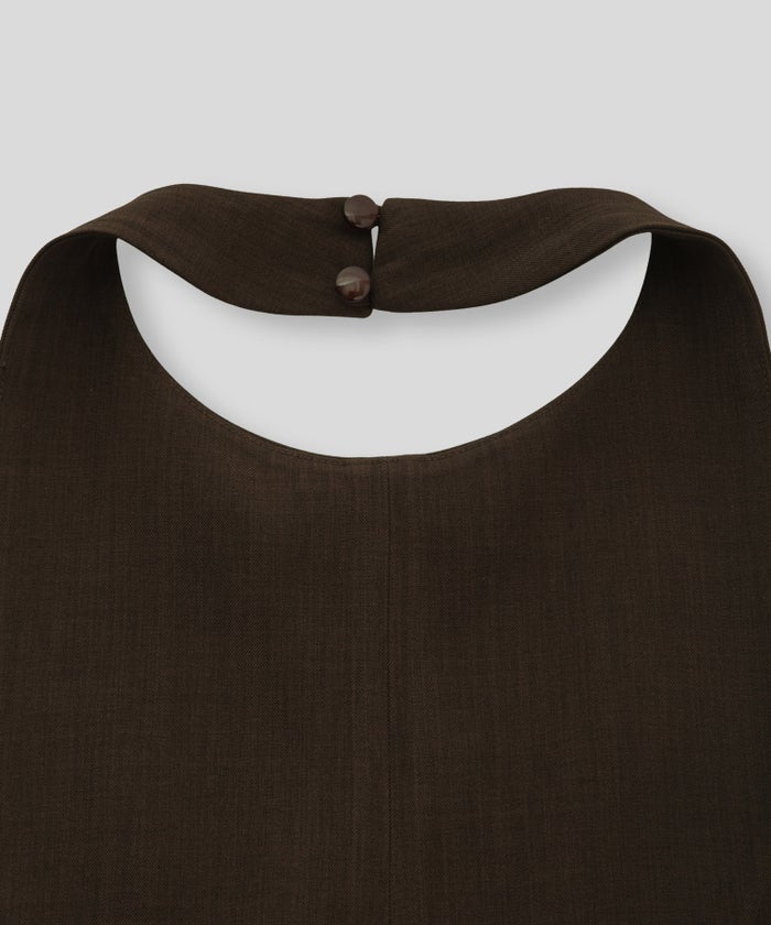 バックオープン ホルター オールインワン KINO THE KEI 海外ファッション モード 韓国ファッション 韓国風 大人モード 大人コーデ パーティー 二次会コーデ オケージョンコーデ ディナーコーデ お呼ばれコーデ ドレスライク オールインワンドレス きれいめドレス カジュアルドレス リゾートドレス