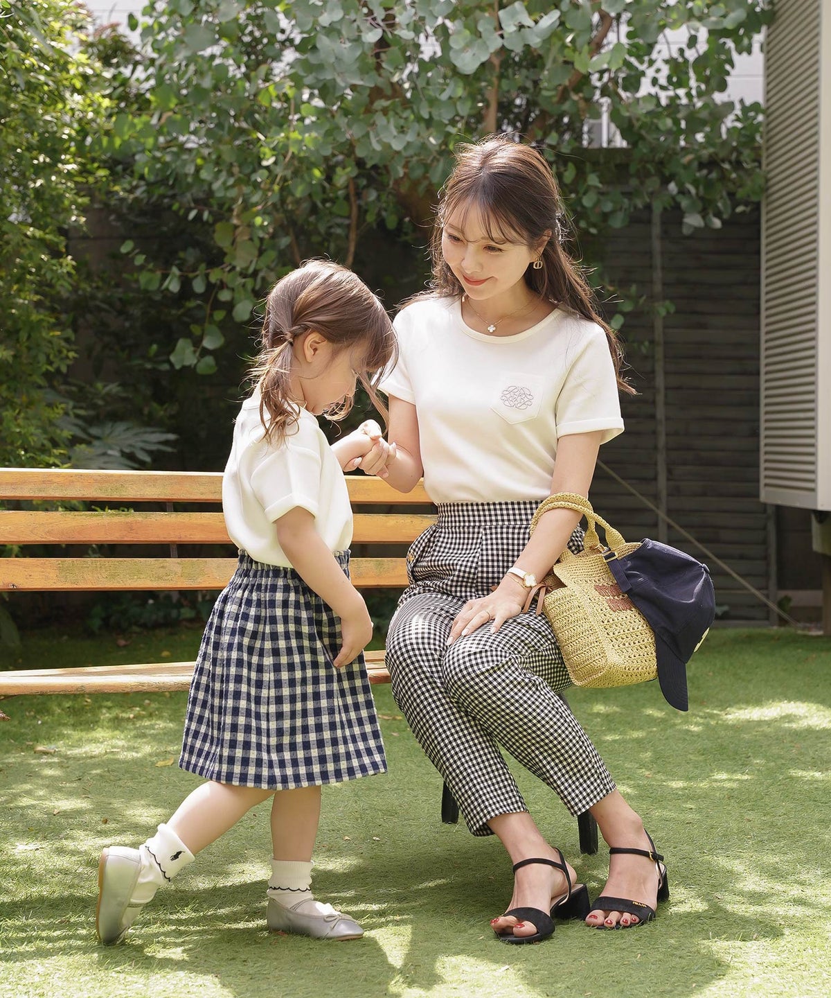 カットソー トップス 親子 Tシャツ シンプル リンクコーデ お揃いコーデ 半袖