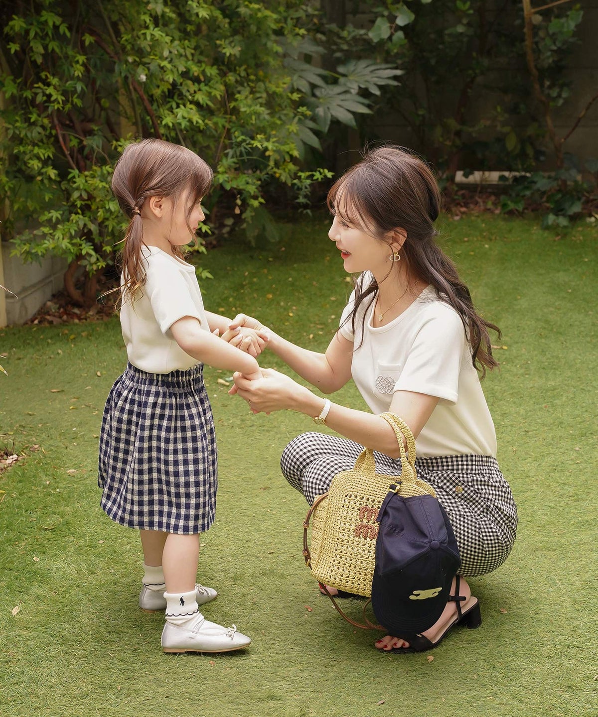 カットソー トップス 親子 Tシャツ シンプル リンクコーデ お揃いコーデ 半袖