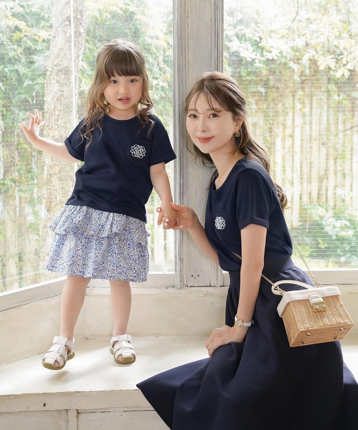 カットソー トップス 親子 Tシャツ シンプル リンクコーデ お揃いコーデ kids キッズ 子供