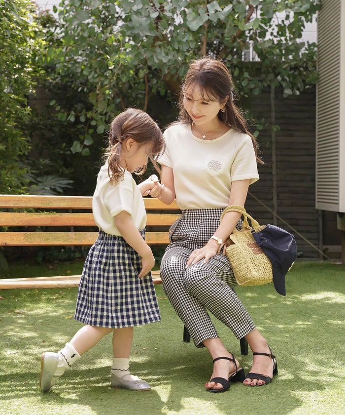 カットソー トップス 親子 Tシャツ シンプル リンクコーデ お揃いコーデ kids キッズ 子供