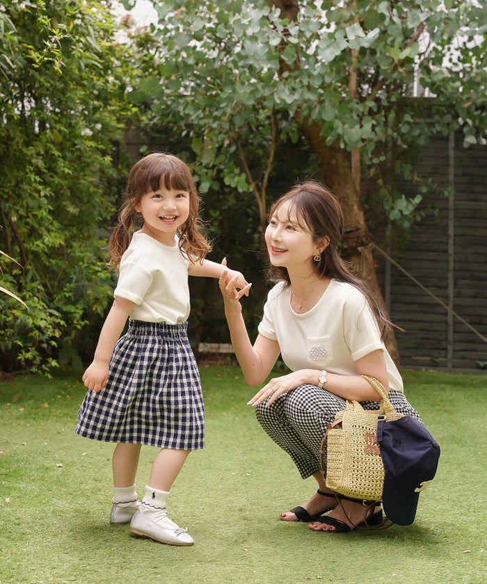 カットソー トップス 親子 Tシャツ シンプル リンクコーデ お揃いコーデ kids キッズ 子供