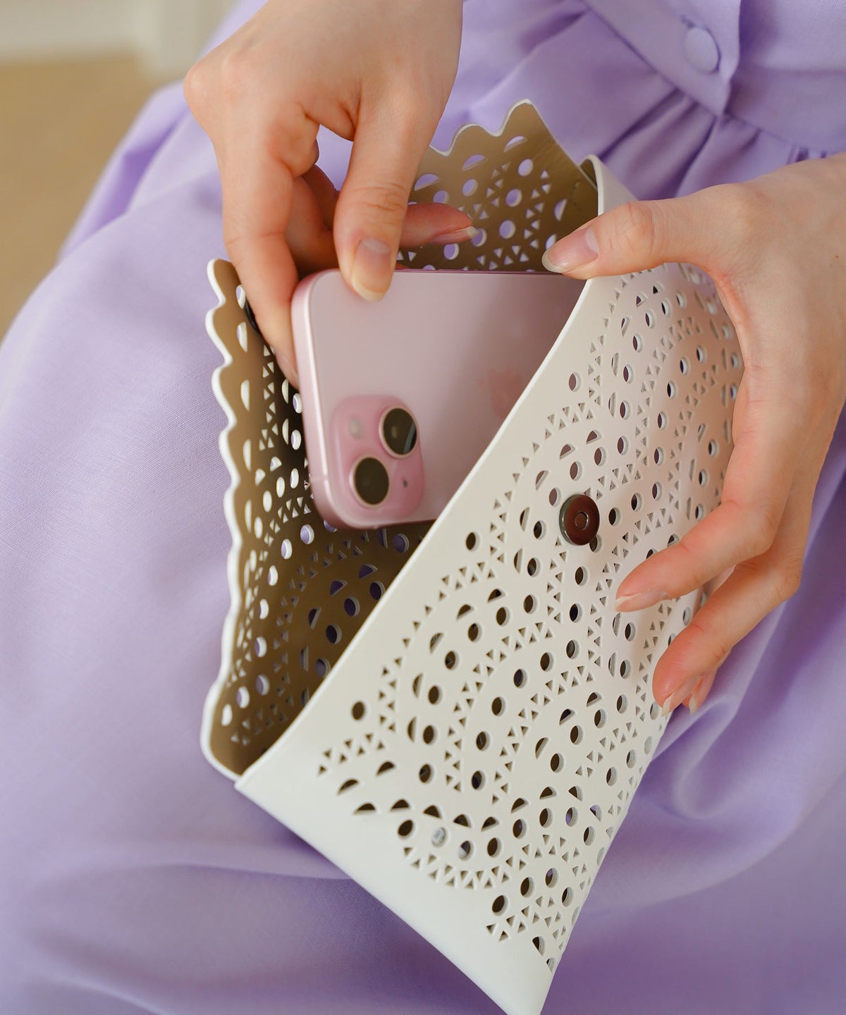 雑貨 小物 バッグ レディース おすすめ 人気 おしゃれ かわいい 小さめ 大人 レース ジョイントスペース