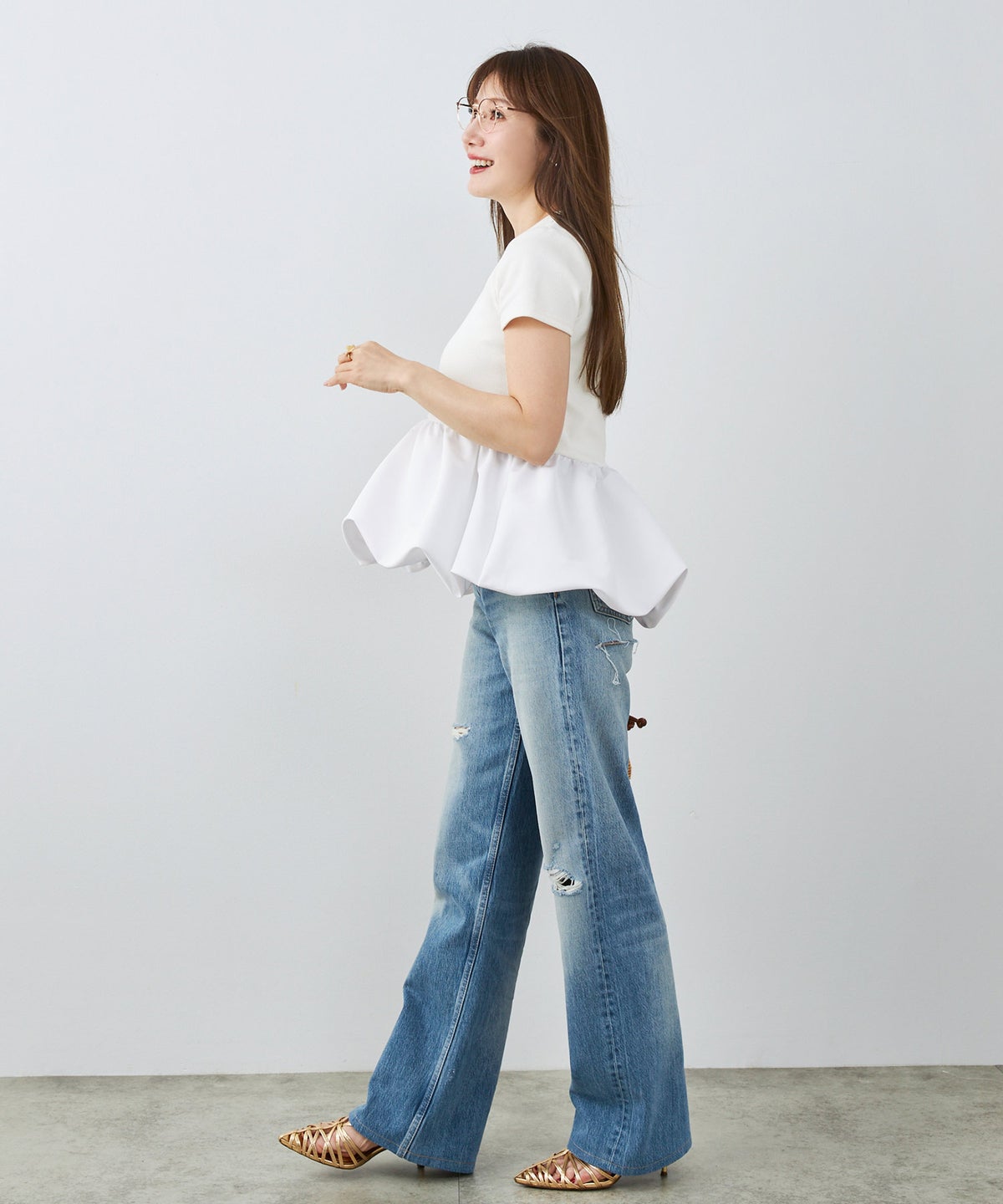 手洗い可 日本製 かわいい 上品 きれいめ 大人カジュアル オフィス シンプル Vネック 体型カバー ジョイントスペース