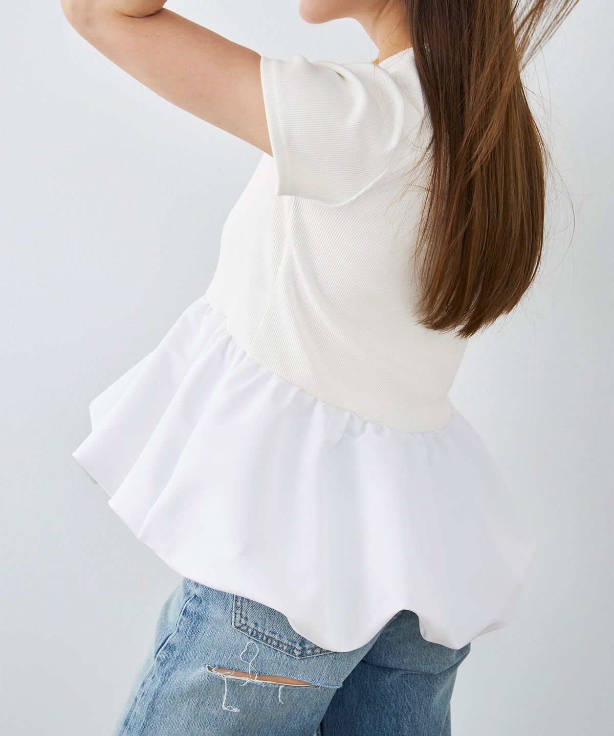 手洗い可 日本製 かわいい 上品 きれいめ 大人カジュアル オフィス シンプル Vネック 体型カバー ジョイントスペース