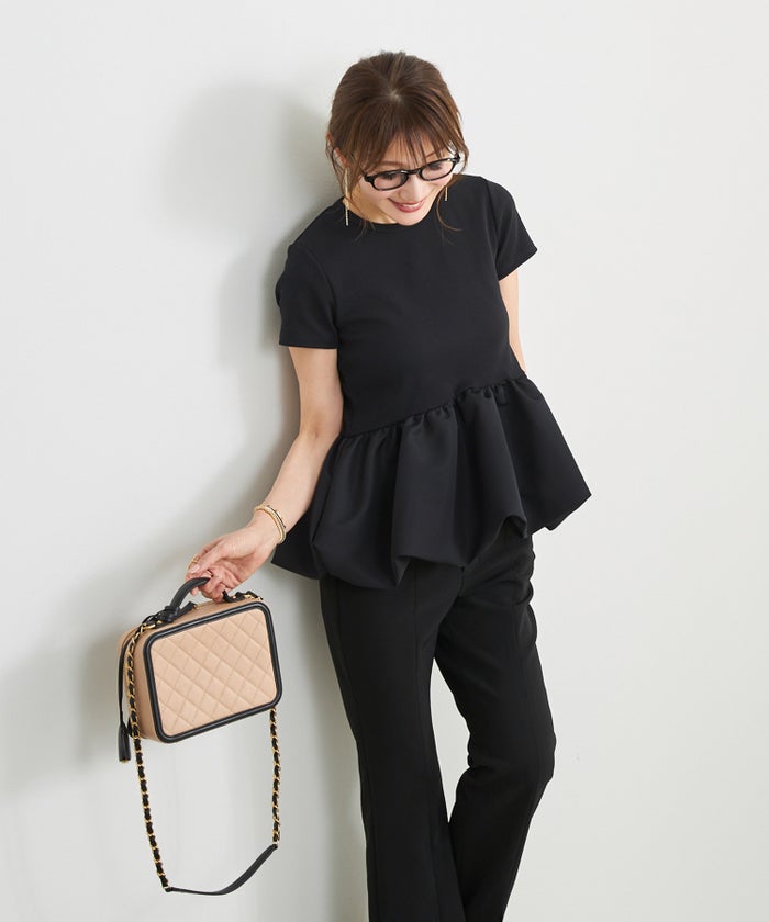 手洗い可 日本製 かわいい 上品 きれいめ 大人カジュアル オフィス シンプル Vネック 体型カバー ジョイントスペース