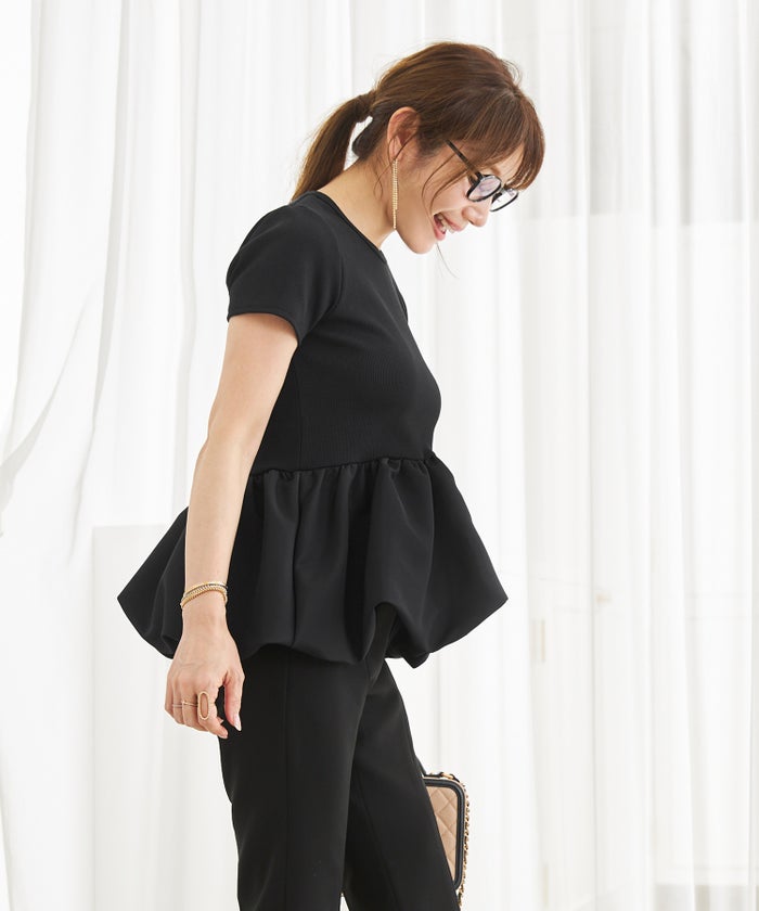 手洗い可 日本製 かわいい 上品 きれいめ 大人カジュアル オフィス シンプル Vネック 体型カバー ジョイントスペース