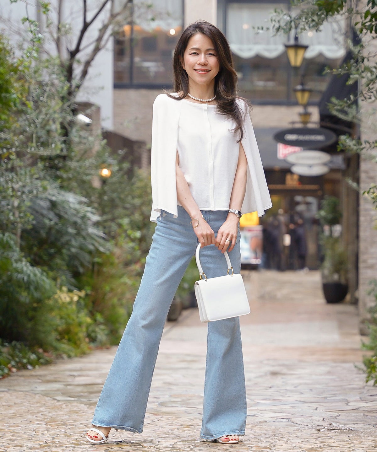 ケープ ニット カーディガン ホワイト ブラック 春 夏 薄手 日焼け対策 ジョイントスペース