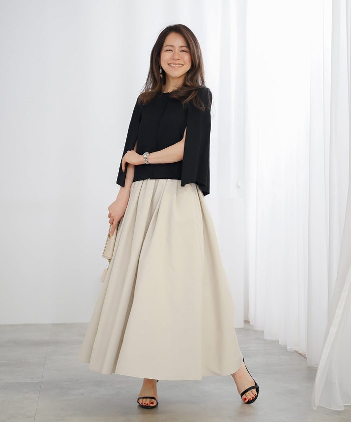 ケープ ニット カーディガン ホワイト ブラック 春 夏 薄手 日焼け対策 ジョイントスペース