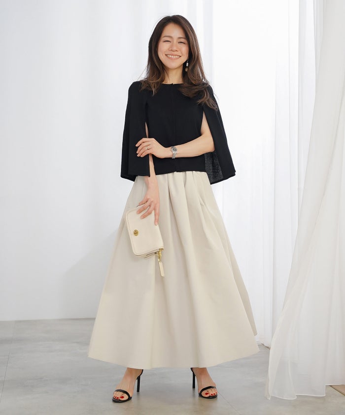 ケープ ニット カーディガン ホワイト ブラック 春 夏 薄手 日焼け対策 ジョイントスペース