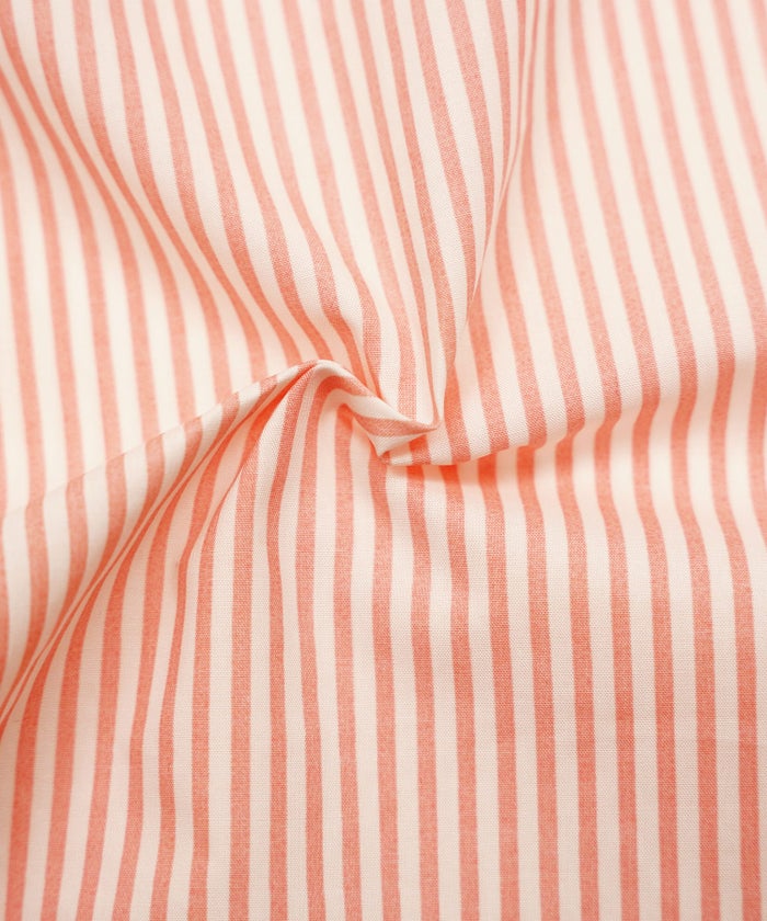 長袖 シャツ ピンク ストライプ 通勤 ベーシック ジョイントスペース