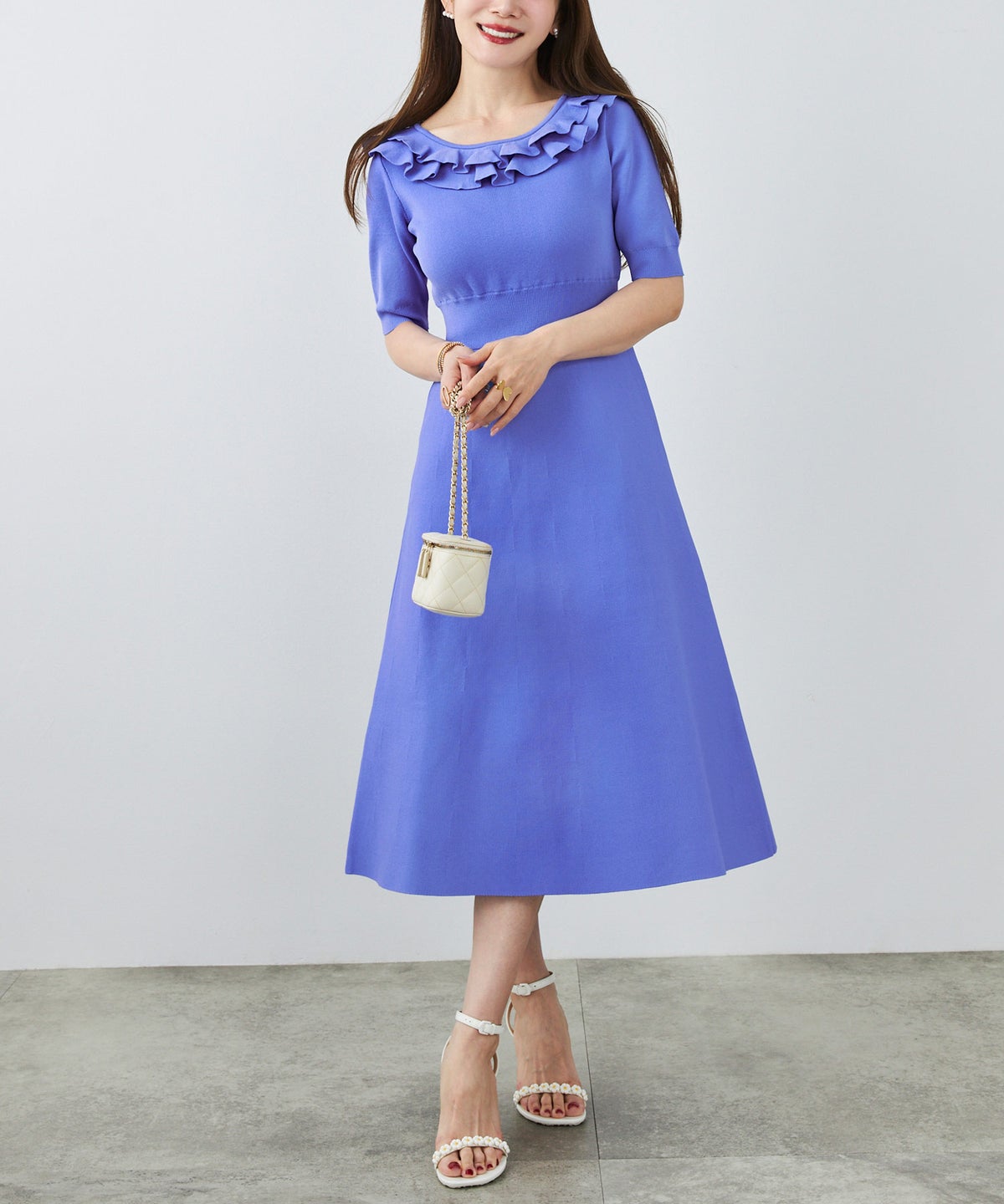 手洗い可 上品 きれいめ 大人カジュアル フェニミン 白黒 レディース オフィス 春夏 大人可愛い ジョイントスペース