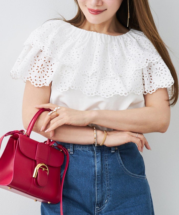 手洗い可 トップス 上品 かわいい 大人カジュアル きれいめ フェニミン おすすめ 白黒 夏 ジョイントスペース