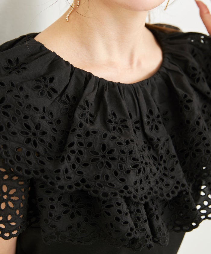 手洗い可 トップス 上品 かわいい 大人カジュアル きれいめ フェニミン おすすめ 白黒 夏 ジョイントスペース