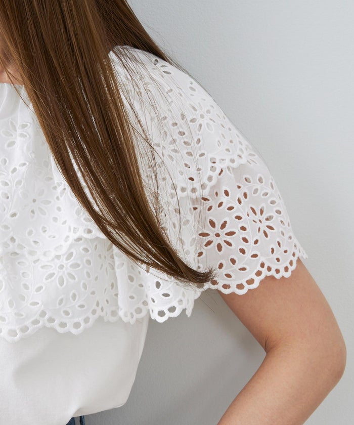 手洗い可 トップス 上品 かわいい 大人カジュアル きれいめ フェニミン おすすめ 白黒 夏 ジョイントスペース