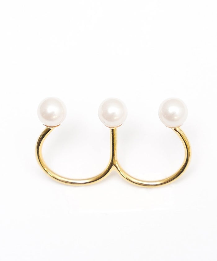 リンク パール オープン リング Link Pearl Open Ring
