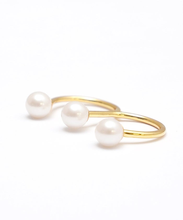 リンク パール オープン リング Link Pearl Open Ring