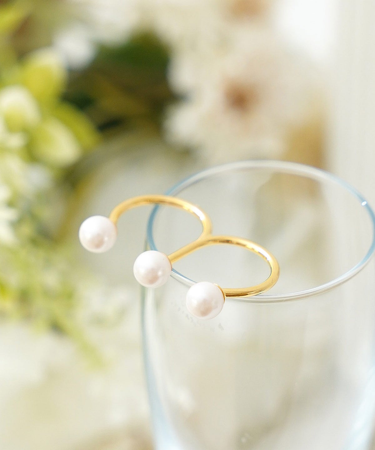 リンク パール オープン リング Link Pearl Open Ring