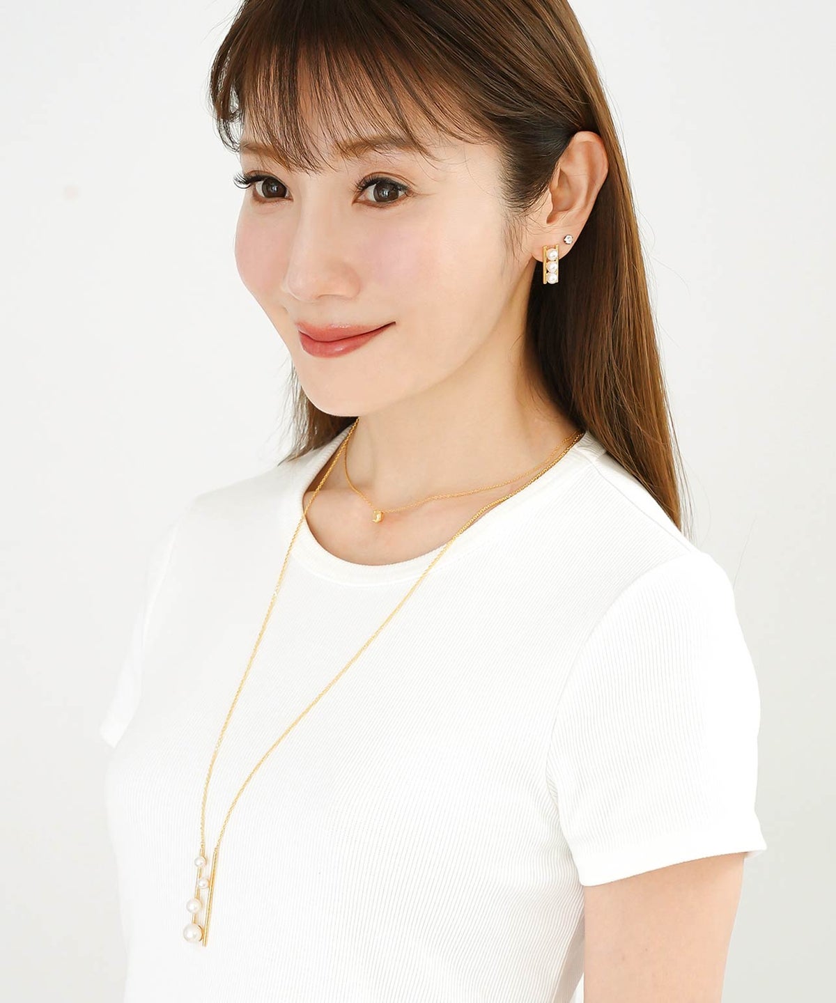 リュミエール ライン パール ネックレス Lumiere Line Pearl Necklace