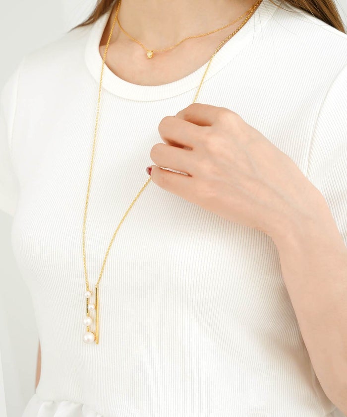 リュミエール ライン パール ネックレス Lumiere Line Pearl Necklace