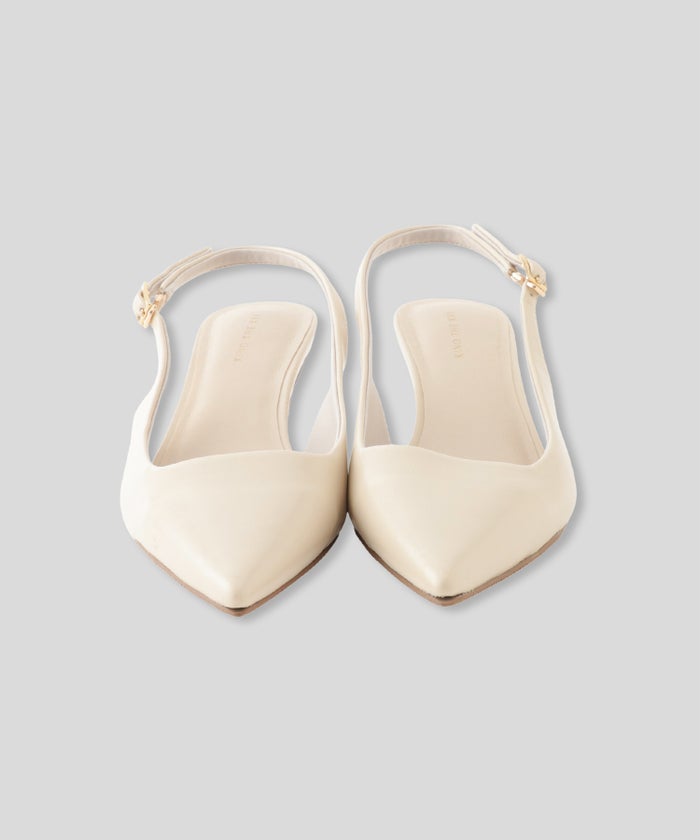 パンプス ミュール ミュールパンプス バックストラップパンプス スクエアトゥパンプス ローヒールパンプス ミドルヒール きれいめシューズ オリジナル ポインテッドトゥ ミュール KINO THE KEI