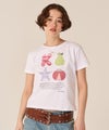 Tシャツ/カットソー/オリジナル/コンパクト プリント 半袖Tシャツ TINA：JOJUN 