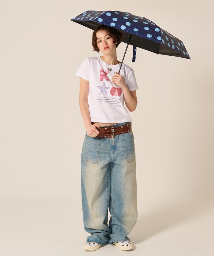 Tシャツ/カットソー/オリジナル/コンパクト プリント 半袖Tシャツ TINA：JOJUN 