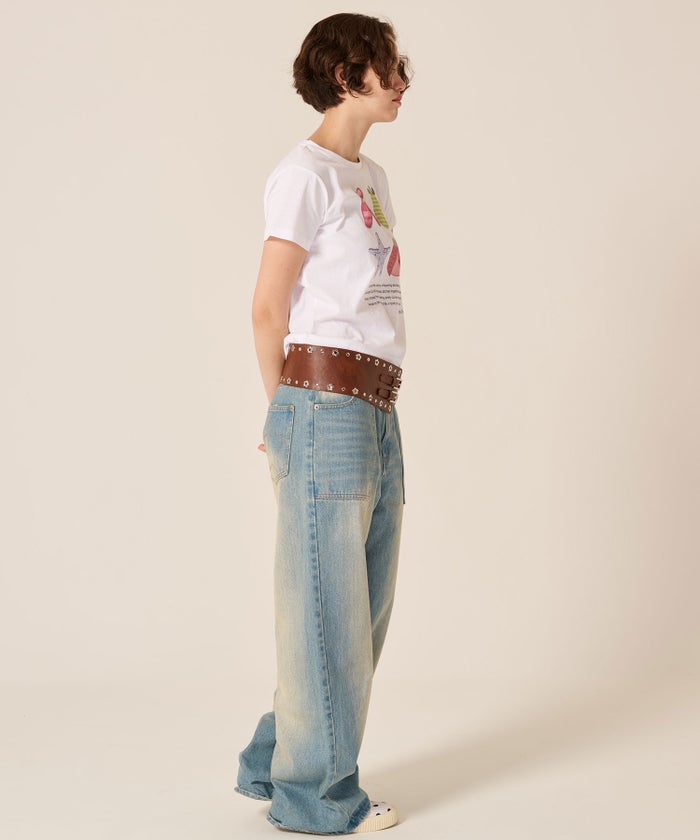 Tシャツ/カットソー/オリジナル/コンパクト プリント 半袖Tシャツ TINA：JOJUN 