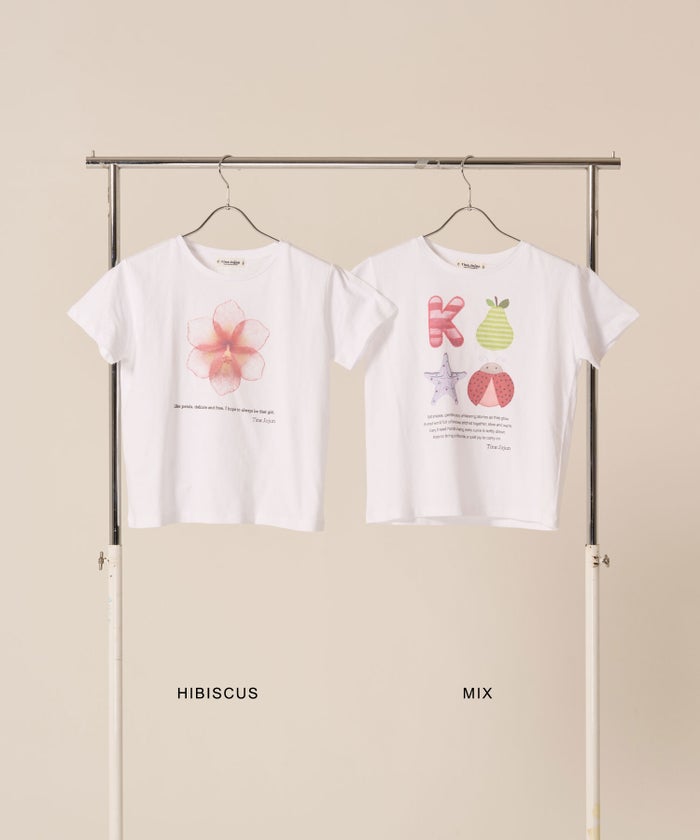 Tシャツ/カットソー/オリジナル/コンパクト プリント 半袖Tシャツ TINA：JOJUN 