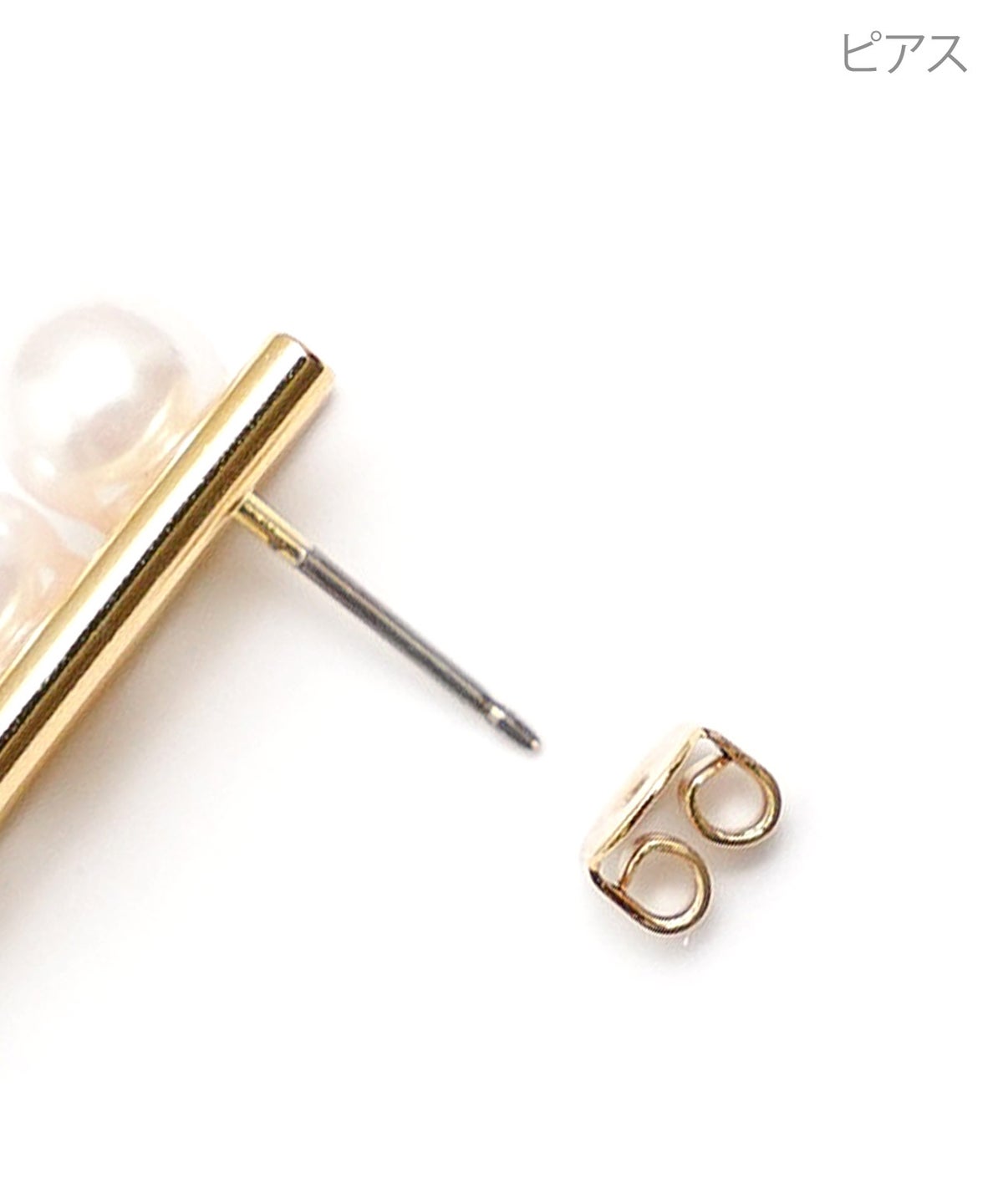 リュミエール ライン パール ピアス イヤリング Lumiere Line Pearl Pierce Earring