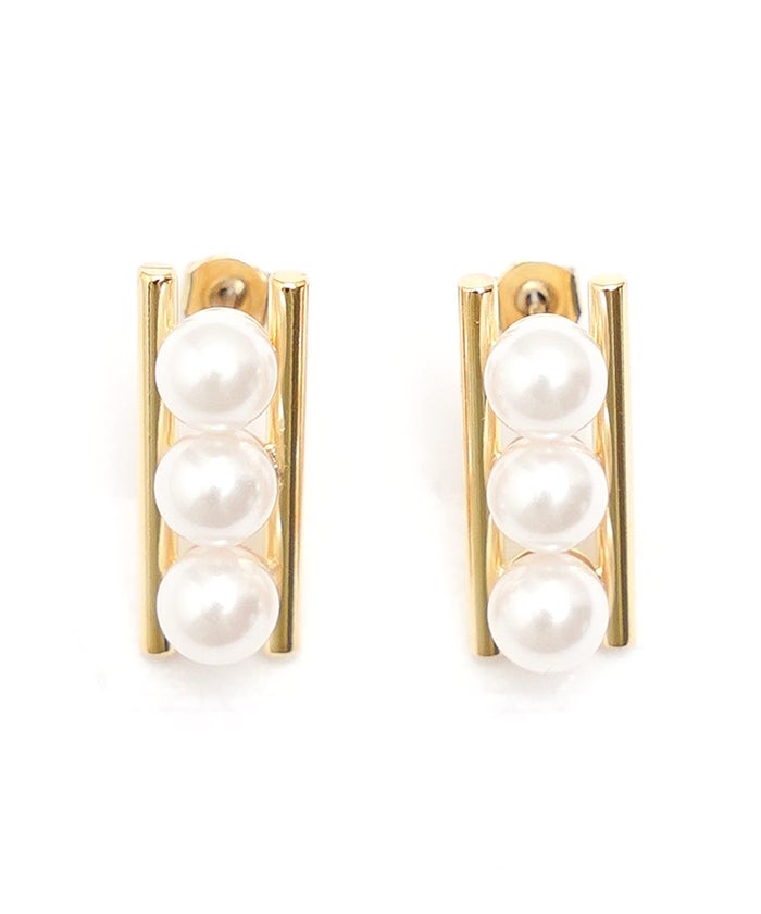 リュミエール ライン パール ピアス イヤリング Lumiere Line Pearl Pierce Earring