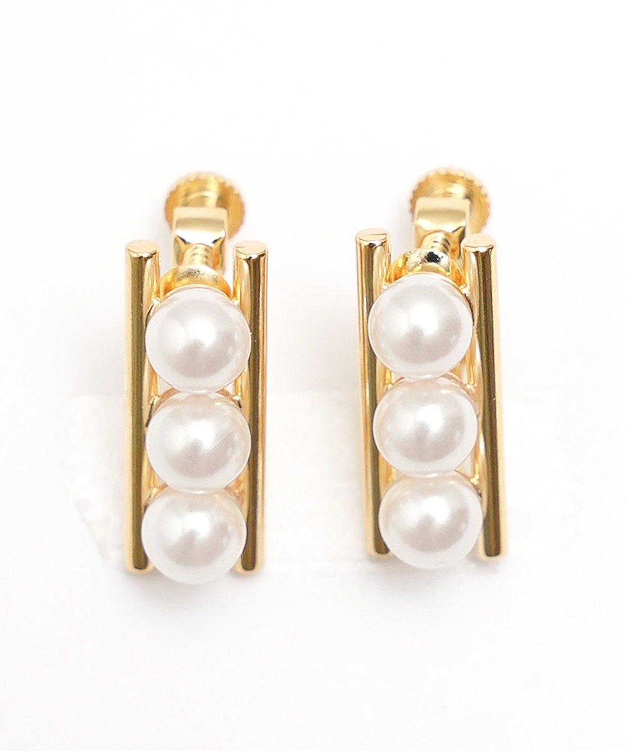 リュミエール ライン パール ピアス イヤリング Lumiere Line Pearl