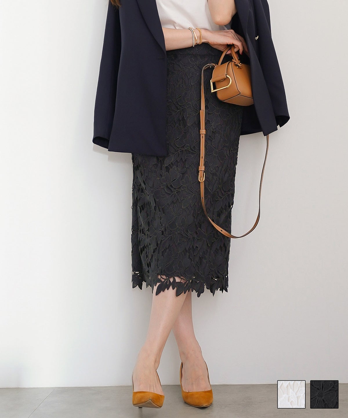 レース 後ろスリット スカート Liala×PG