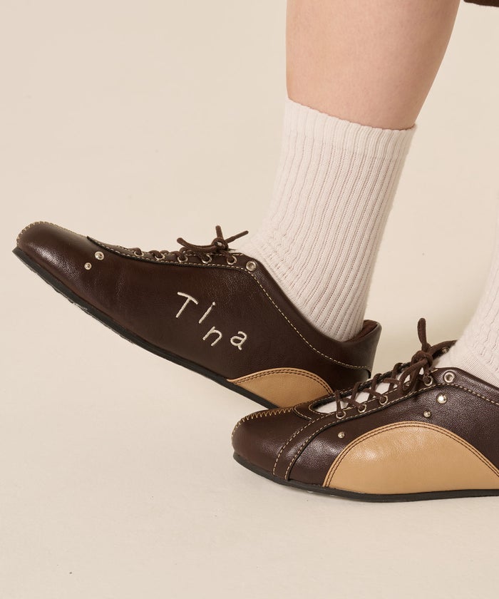 靴/スニーカー/スタッズ/アシメ デザイン スニーカー TINA：JOJUN