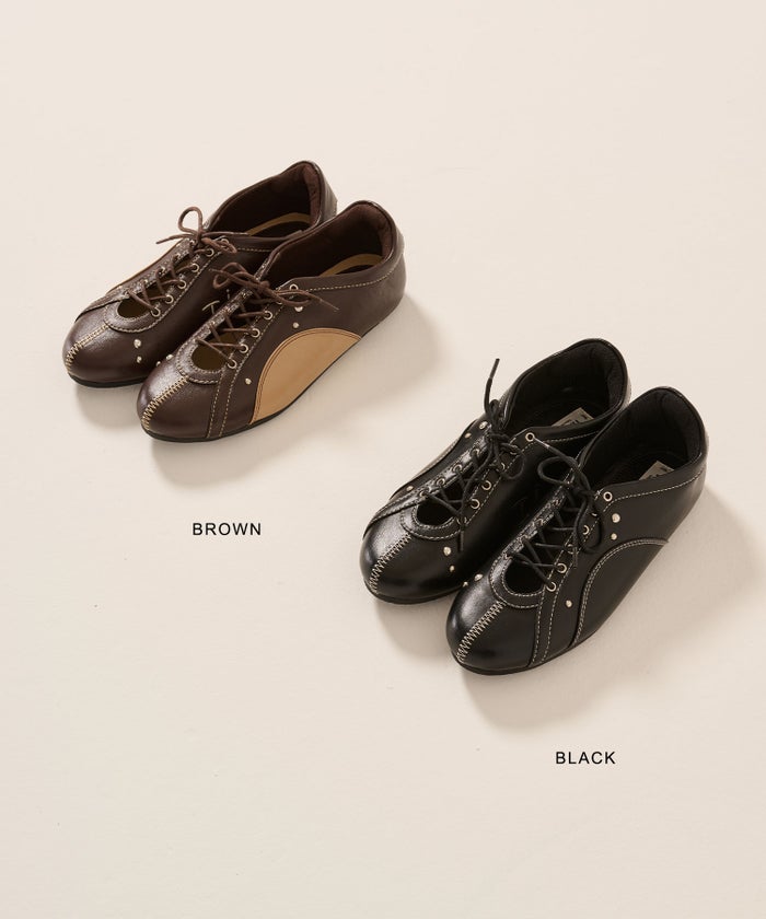 靴/スニーカー/スタッズ/アシメ デザイン スニーカー TINA：JOJUN