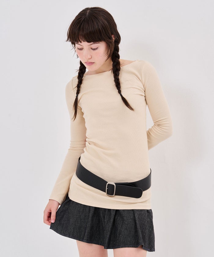 スリムフィット カット ワンピース TINA:JOJUN