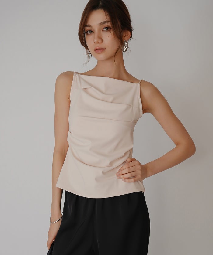 カップ付きトップス バックオープン 肌見せ 海外風 リゾート 韓国風 モード WATERSIDE＆DAILYWEAR］ バック デザイン トップス KINO THE KEI