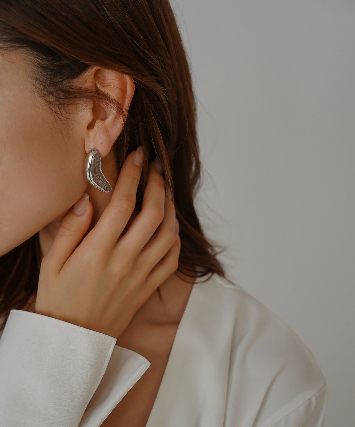 モードピアス シルバーピアス 韓国風 アクセサリー 上品 個性派 natural objects ピアス KINO THE KEI