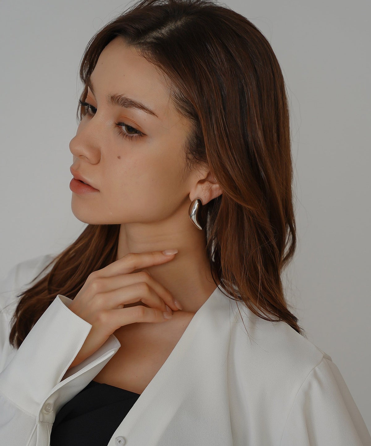 モードピアス シルバーピアス 韓国風 アクセサリー 上品 個性派 natural objects ピアス KINO THE KEI