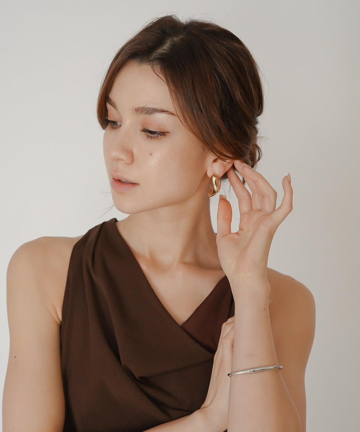 モードピアス シルバーピアス 韓国風 アクセサリー 上品 個性派 natural objects ピアス KINO THE KEI