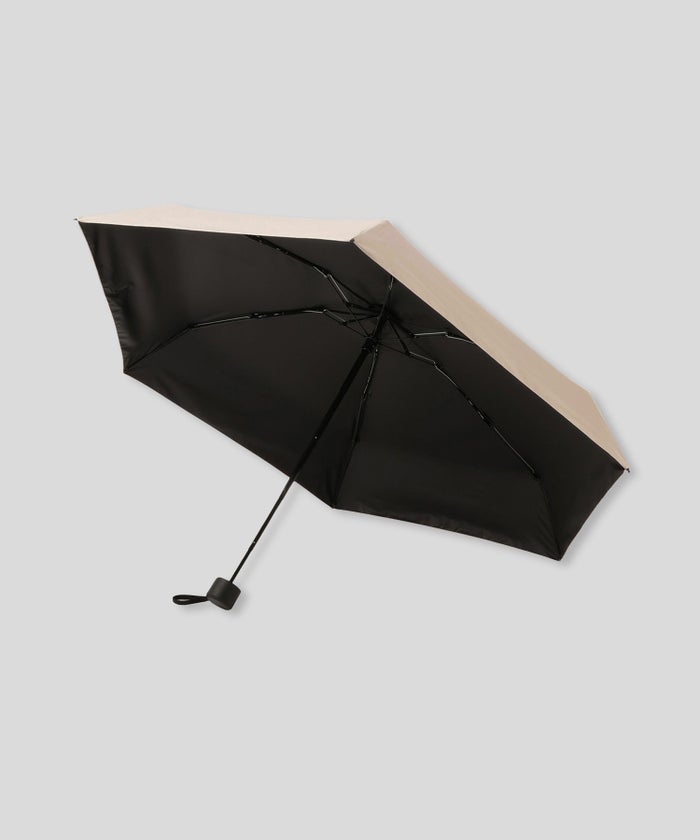 晴雨兼用 折り畳み傘 UV対策 日傘 軽量 コンパクト 通勤 旅行 上品 ［晴雨兼用］バイカラー ロゴポイント ハイビスカス アンブレラ KINO THE KEI