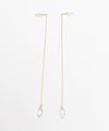 クリスタル ドロップ チェーン ピアス Crystal Drop Chain Pierce