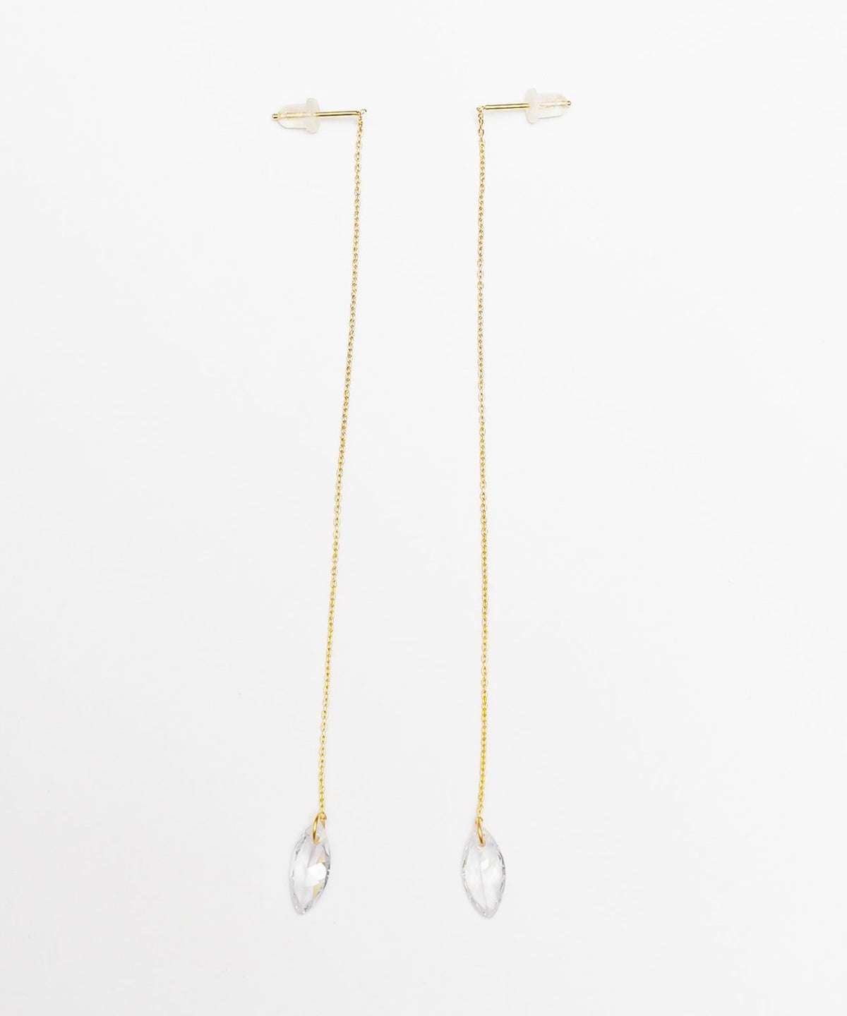 クリスタル ドロップ チェーン ピアス Crystal Drop Chain Pierce