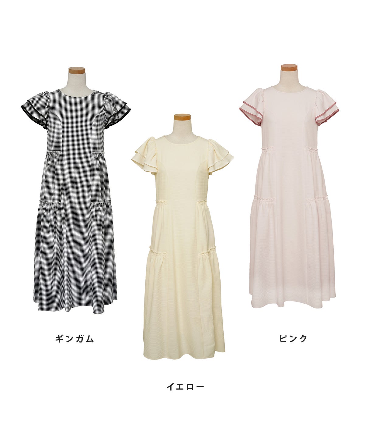 ワンピース 半袖 親子コーデ リンクコーデ 上品 エレガント おそろい お出かけ 夏 海 旅行 バックリボン バックリボン リラックス ティアード ワンピース le reve vaniller