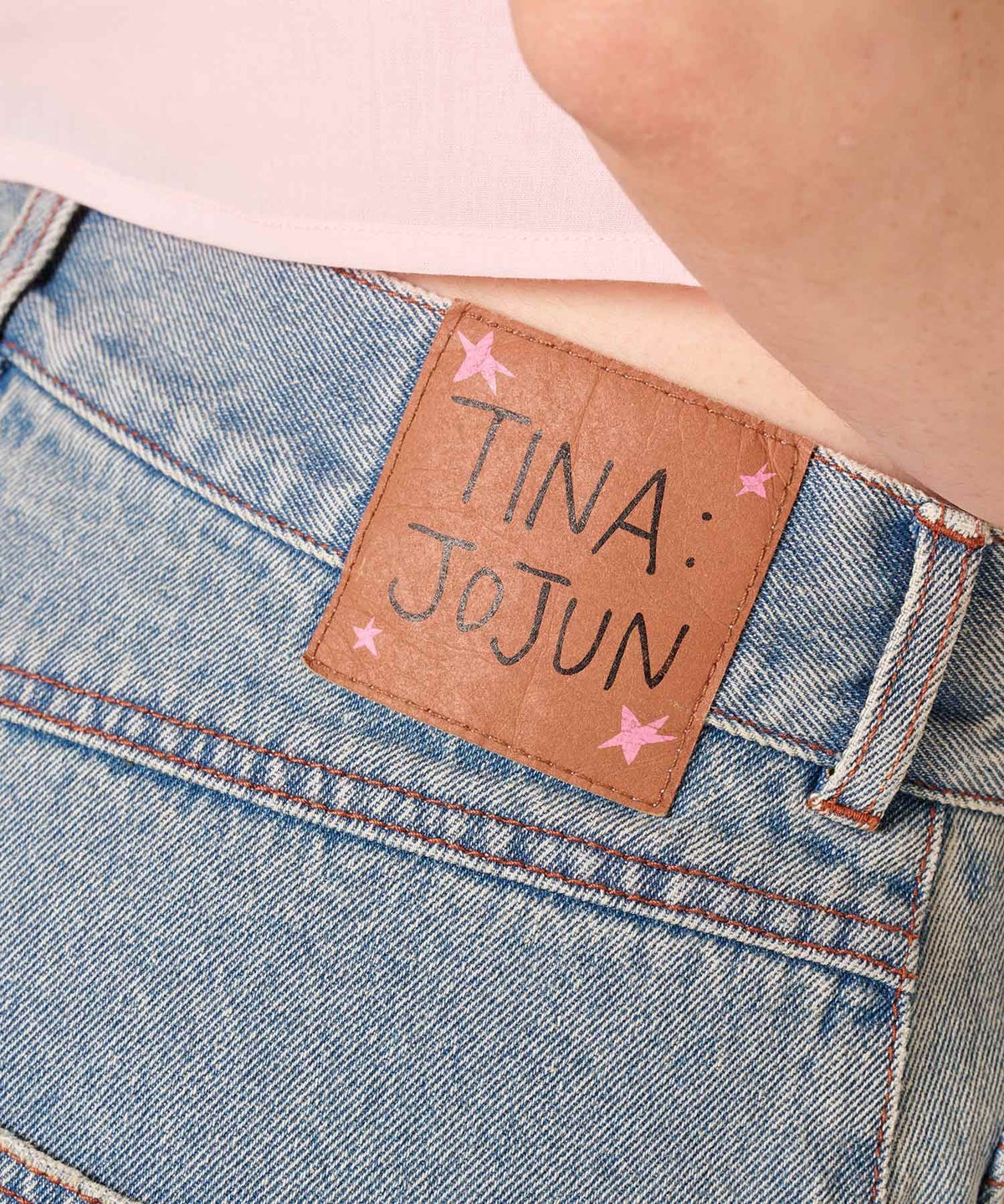 ルーズ/デニム/ルーズフィット カーブ デニムパンツ TINA：JOJUN