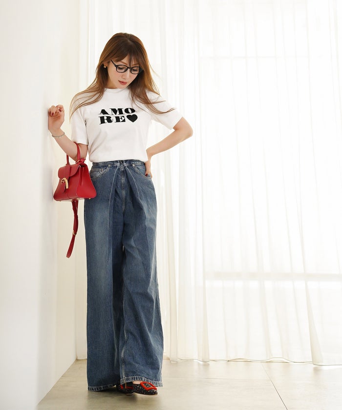 手洗い可 日本製 機能性素材 シンプル 大人カジュアル 着回し カットソー 夏 ジョイントスペース プリントTシャツ Liala×PG