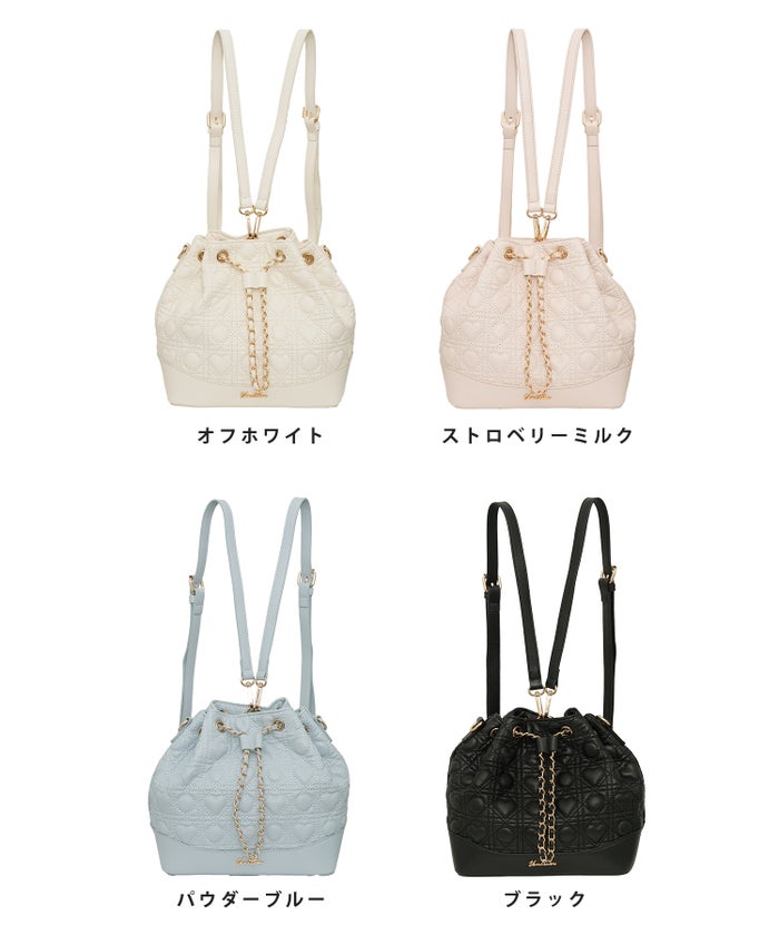 バッグ リュック ハンドバッグ ショルダーバッグ 斜め掛け 肩掛け 巾着 ミニ 推し活 ハートキルティング オリジナル ハートキルティング カスタム ミニ リュック le reve vaniller