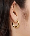 ピアス/アクセサリー/プランプフープ ステンレス ピアス TINA：JOJUN