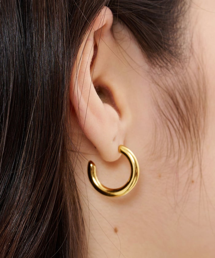 ピアス/アクセサリー/プランプフープ ステンレス ピアス TINA：JOJUN