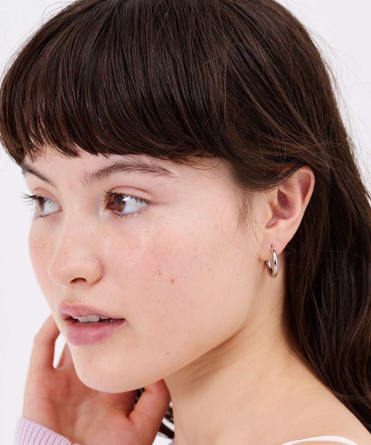 ピアス/アクセサリー/プランプフープ ステンレス ピアス TINA：JOJUN